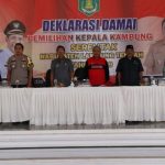 Deklarasi Damai Pemilihan Kepala Kampung Serentak Di Hadiri Oleh Bupati Lamteng